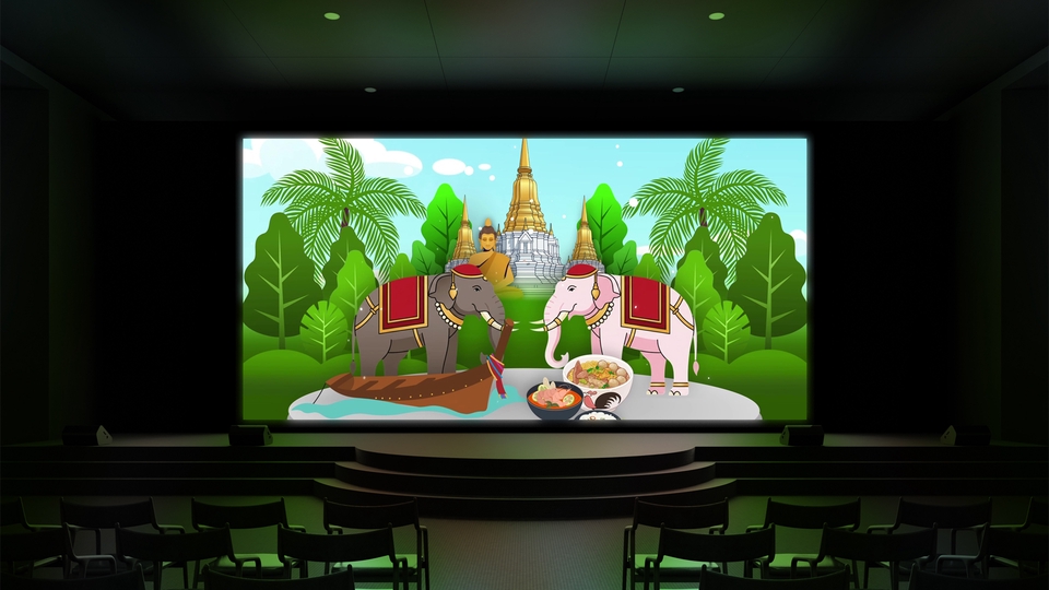 รับทำ motion graphics: ภาพกราฟิกเคลื่อนไหวสำหรับนำเสนอเรื่องราวเกี่ยวกับวัฒนธรรมไทย