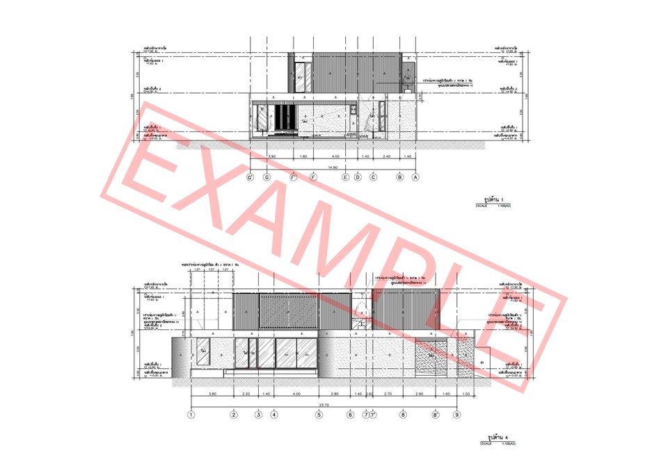 เขียนแบบวิศวกรรมและออกแบบโครงสร้าง - รับดราฟแบบ,เขียนแบบยื่นขออนุญาตก่อสร้าง งานด่วน งานเร่ง  - 4