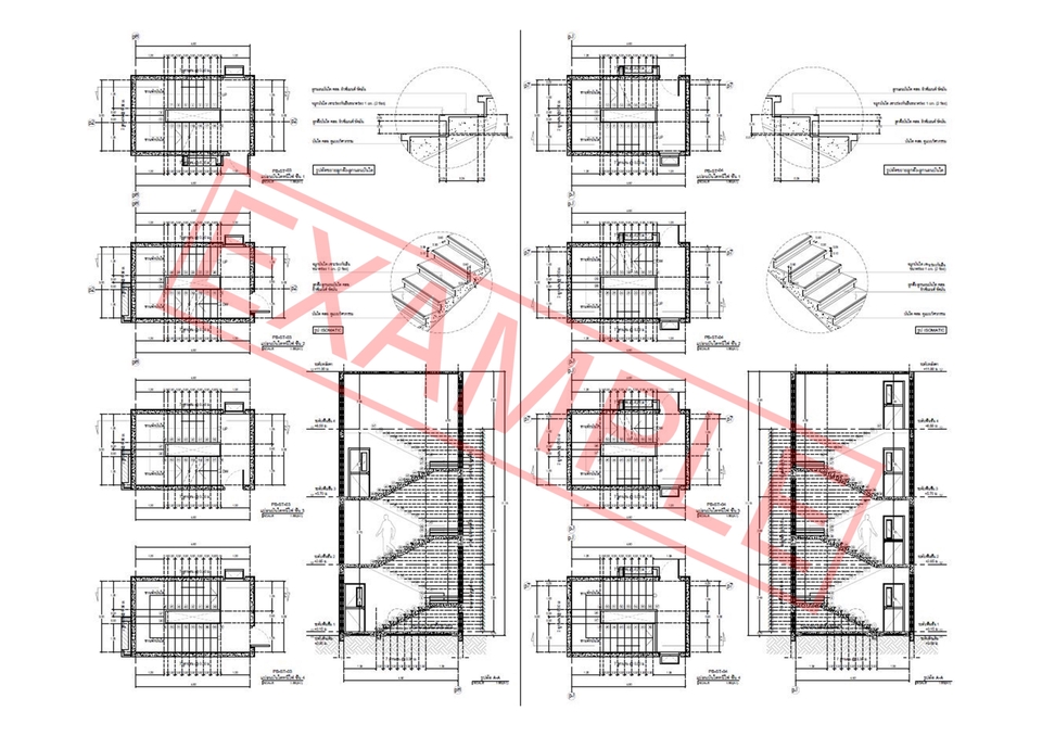 เขียนแบบวิศวกรรมและออกแบบโครงสร้าง - รับดราฟแบบ,เขียนแบบยื่นขออนุญาตก่อสร้าง งานด่วน งานเร่ง  - 6