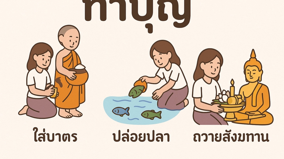 บุญไม่ต้องทำเองเสมอไป
ให้เราช่วยทำแทนคุณ 💛
พร้อมส่งบุญถึงมือคนที่คุณรัก