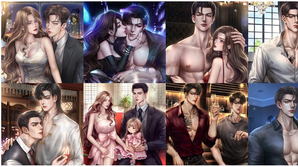 รับวาดภาพประกอบนิยายรัก ภาพวาดดิจิตอล สีสวยหวาน