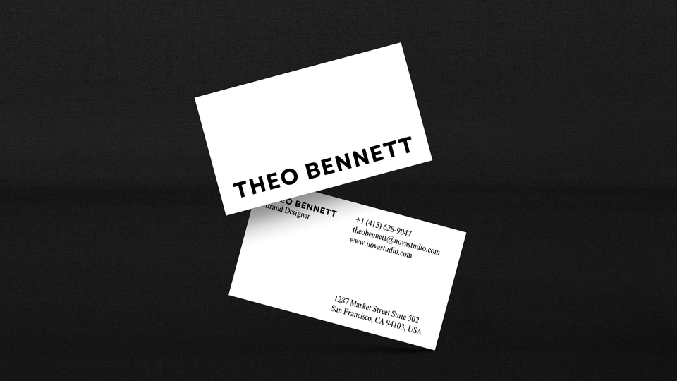 รับออกแบบนามบัตรและองค์ประกอบแบรนด์สไตล์โมเดิร์น ให้แบรนด์ของคุณดูทันสมัยและโดดเด่น