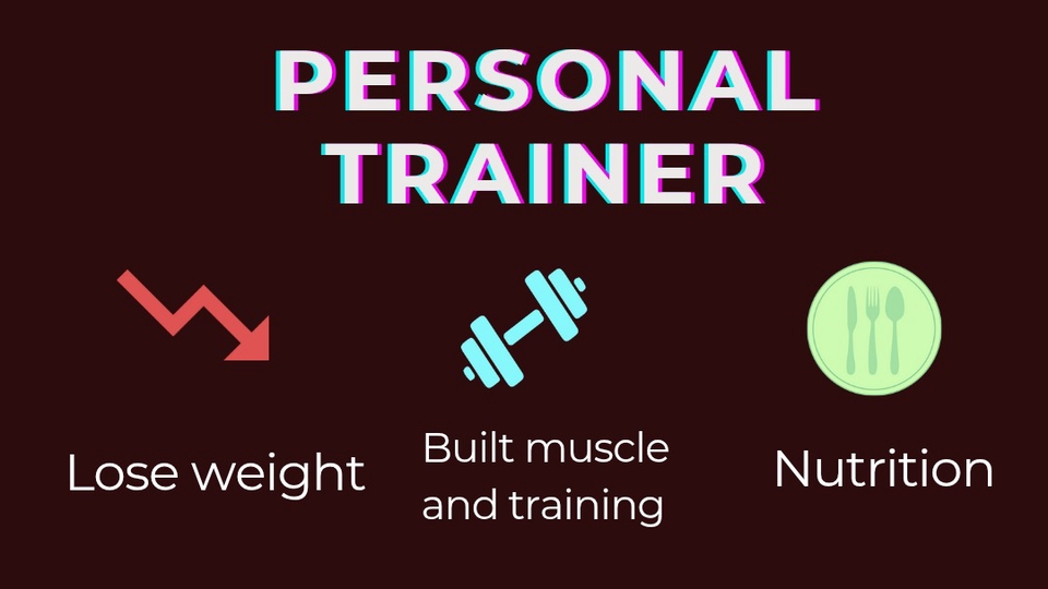 เทรนเนอร์ส่วนตัวลดน้ำหนักสร้างกล้ามเนื้อฟิตเนสโภชนาการ