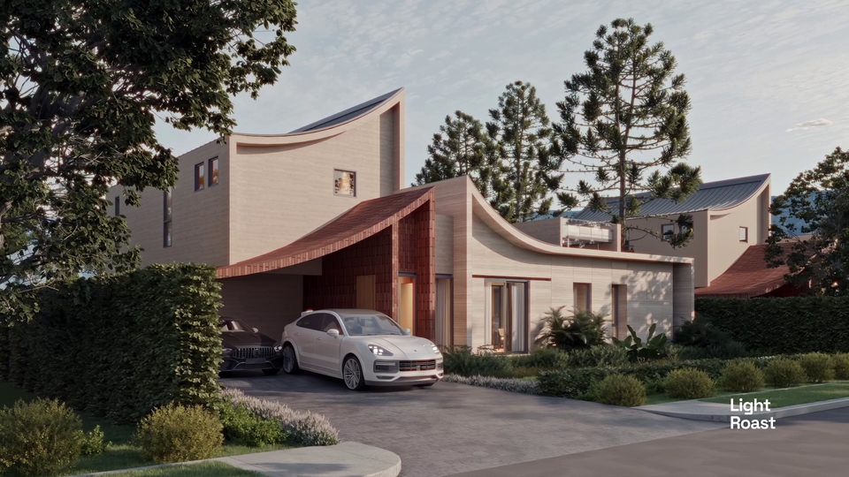 ออกแบบบ้าน3มิติ perspective โมเดลบ้านสวย รับเรนเดอร์