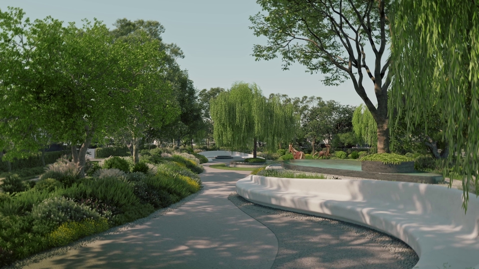 รับทำภาพ3D perspective ออกแบบบ้านสวยสวนงาม