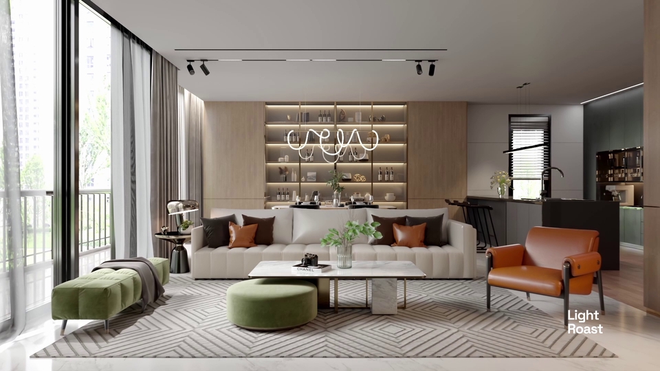 ออกแบบบ้าน3มิติ perspective รับทำภาพ3Dสวยหรู