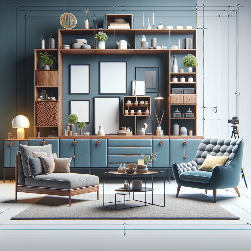 รับทำโมเดล3Dห้องนั่งเล่นสวยหรู ตกแต่งบ้าน