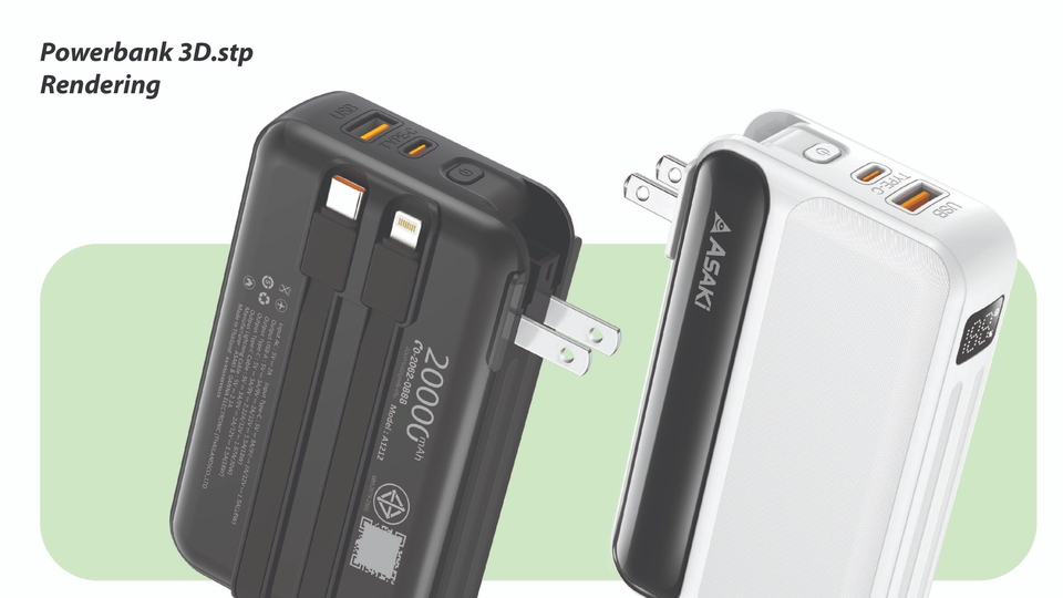 3d Photorealistic Rendering พาวเวอร์แบงค์