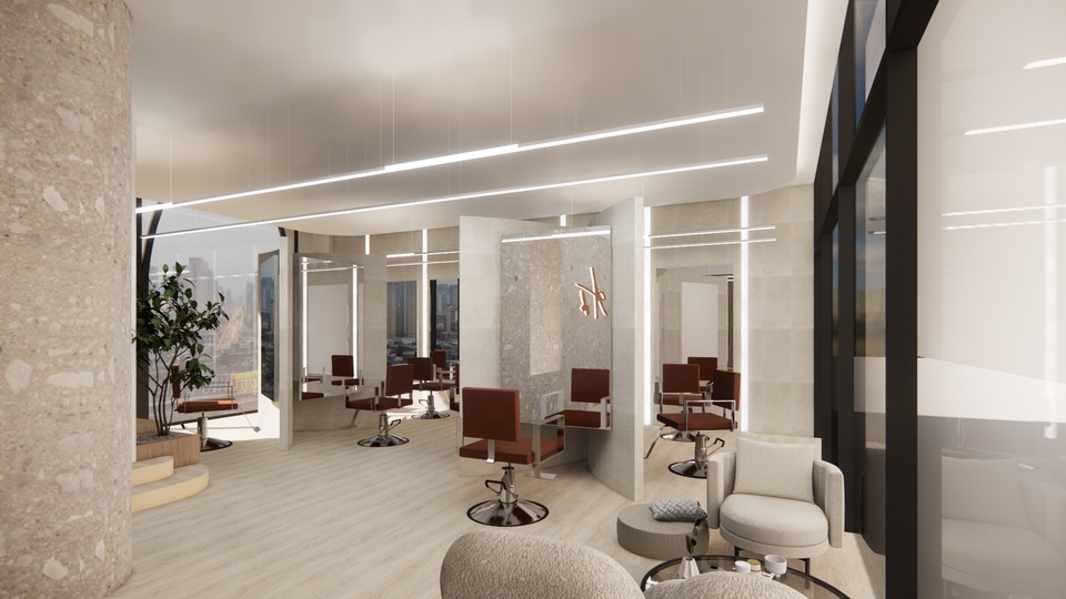 Awish salon design work at Siam Scape Building, Siam area, Bangkok.