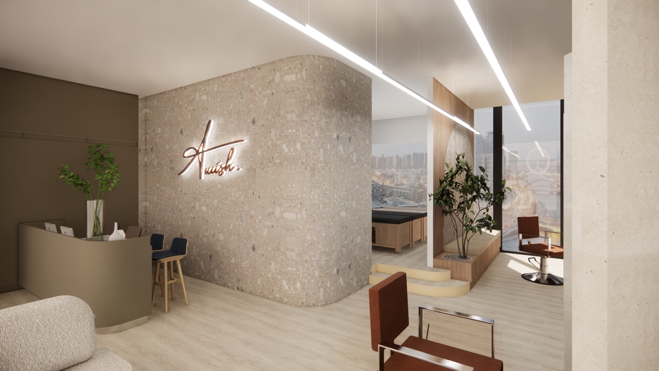 Awish salon design work at Siam Scape Building, Siam area, Bangkok.