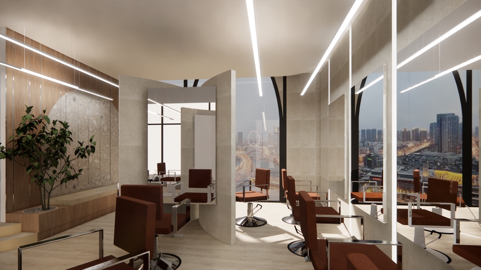 Awish salon design work at Siam Scape Building, Siam area, Bangkok.