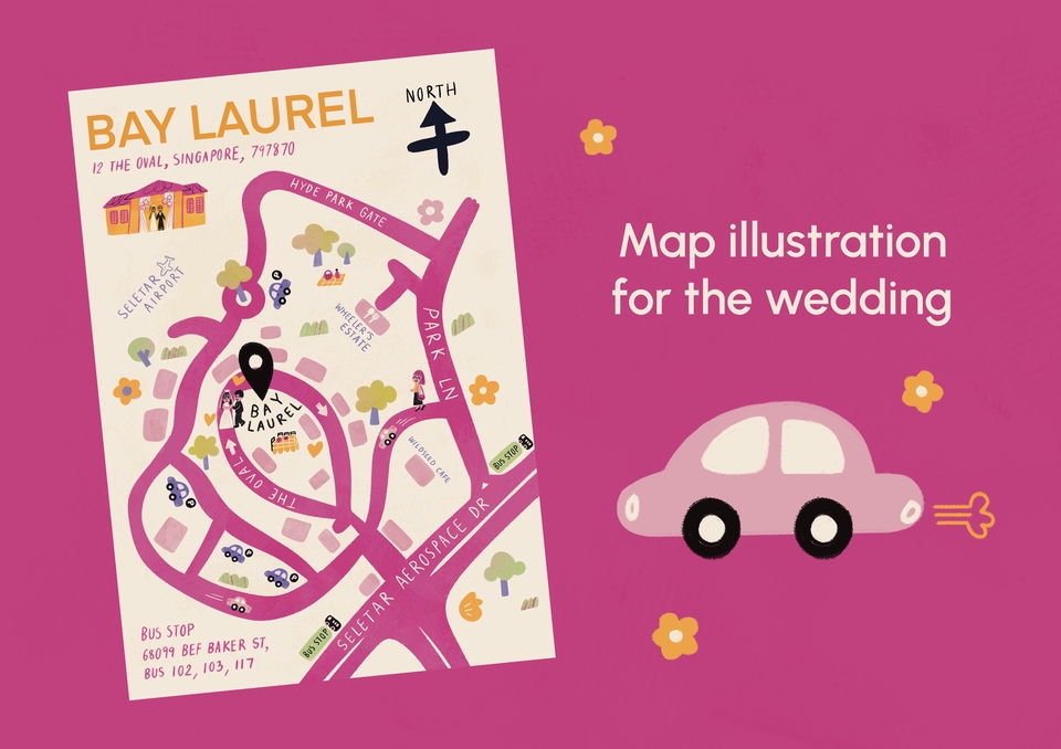 วาดแผนที่ - ออกแบบวาดภาพแผนที่ 2D เพิ่มสีสันให้น่ารัก - 6