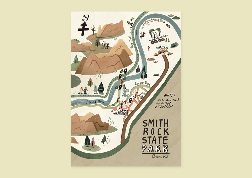 วาดแผนที่ - ออกแบบวาดภาพแผนที่ 2D เพิ่มสีสันให้น่ารัก - 10