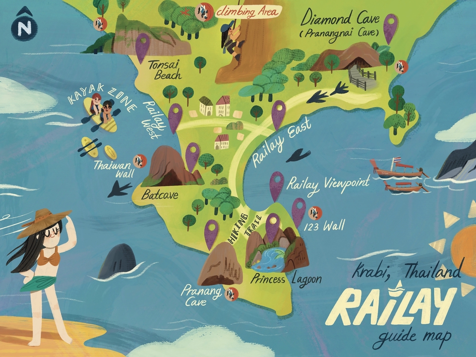 วาดแผนที่ - ออกแบบวาดภาพแผนที่ 2D เพิ่มสีสันให้น่ารัก - 4