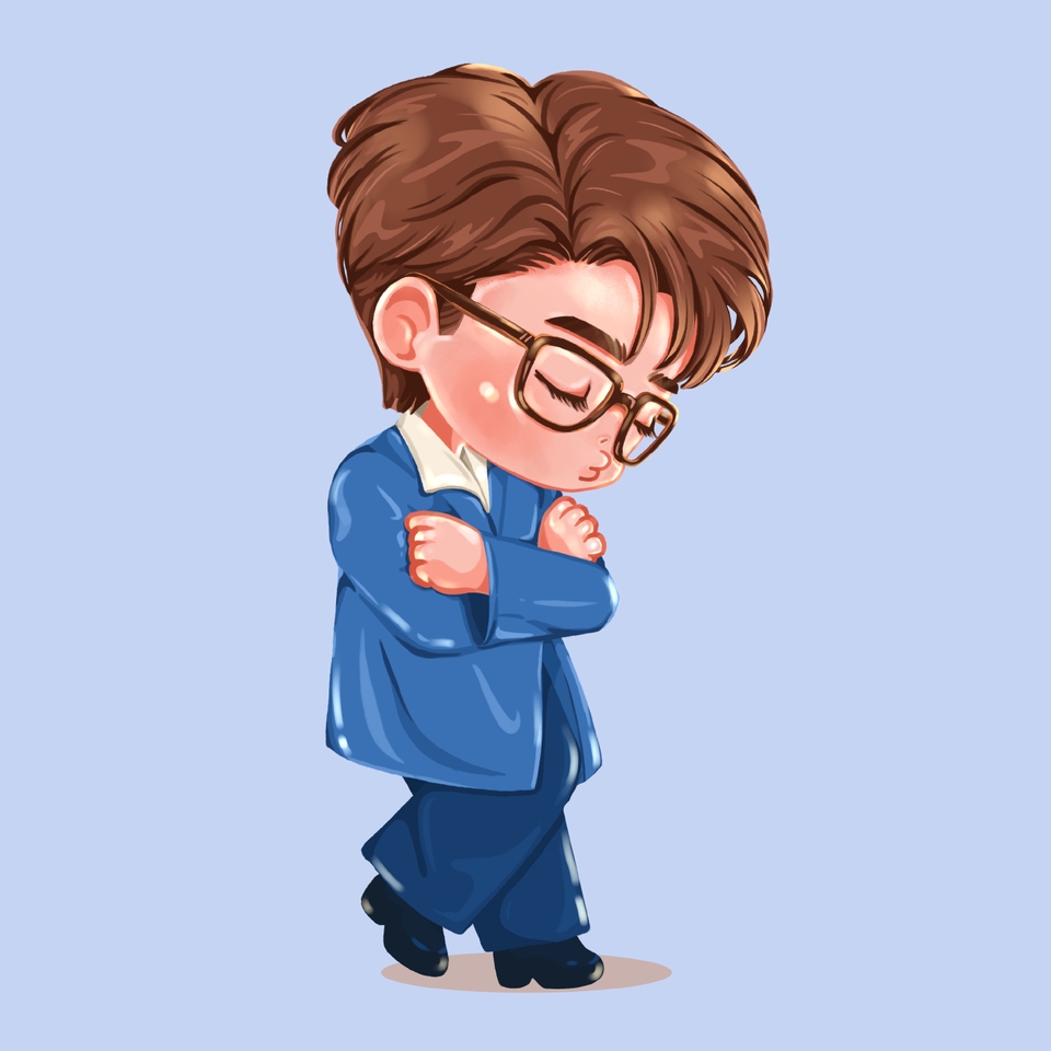 รับวาดการ์ตูนจิบิชายน่ารัก สไตล์อนิเมะ วาดรูปการ์ตูน วาดรูปการ์ตูนญี่ปุ่น