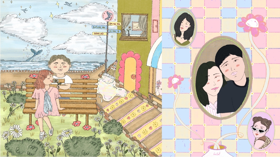 รับวาดภาพประกอบ สไตล์น่ารัก สีพาสเทล ภาพประกอบนิทาน วาดภาพดิจิตอล