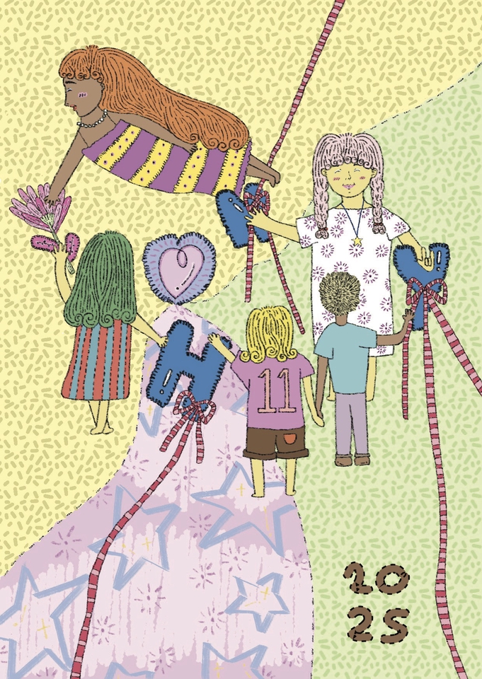 วาดภาพประกอบนิทานน่ารัก ปี2025 เด็กๆและดอกไม้