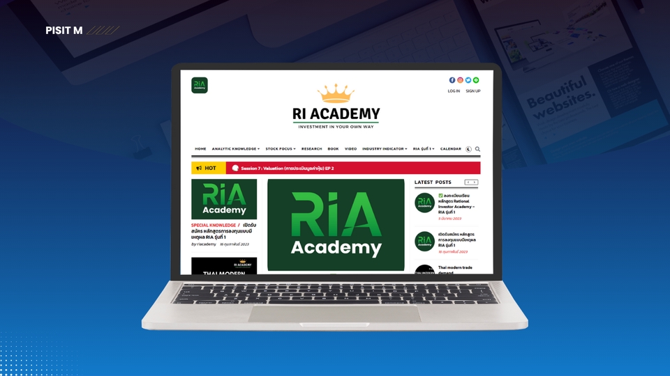 สร้างเว็บไซต์ข่าวสาร การศึกษา, คอร์ส, การเรียน ระบบล็อคเนิ้อหาข่าวสาร Login Register รองรับจ่ายเงิน