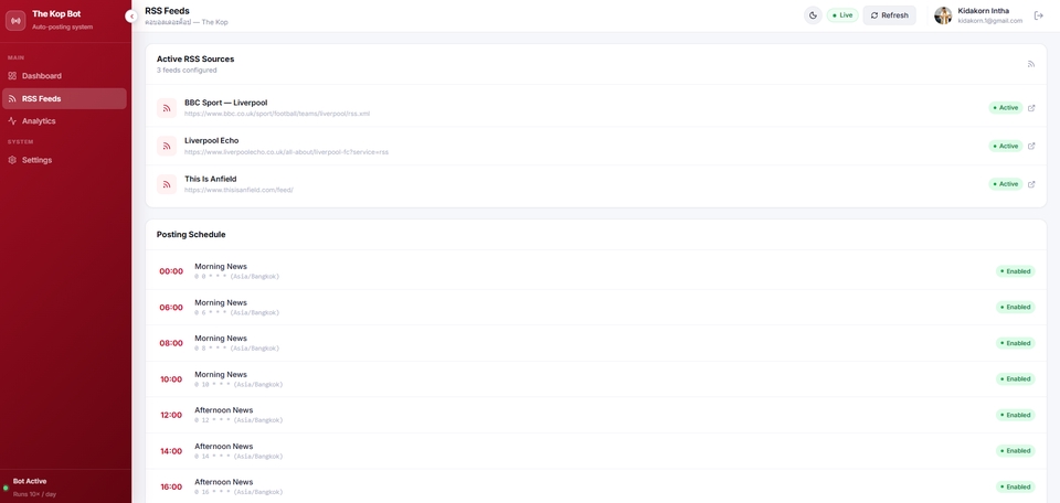 รับทำ AI Automation - รับพัฒนาระบบ Bot Auto Post ดึงข่าวและคอนเทนต์ลงเพจ Facebook อัตโนมัติ - 3