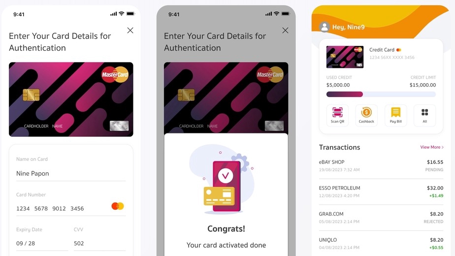 ออกแบบแอพพลิเคชั่นการเงินมือถือ UI UX