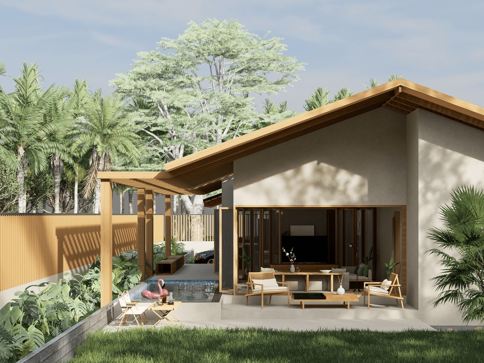 ออกแบบตกแต่งภายในและภายนอก - ให้บริการออกแบบตกแต่งงานสถาปัตยกรรมครบวงจรหลากหลายประเภท บ้านพักอาศัย พูลวิลล่า คอนโด คาเฟ่ ฯลฯ - 2