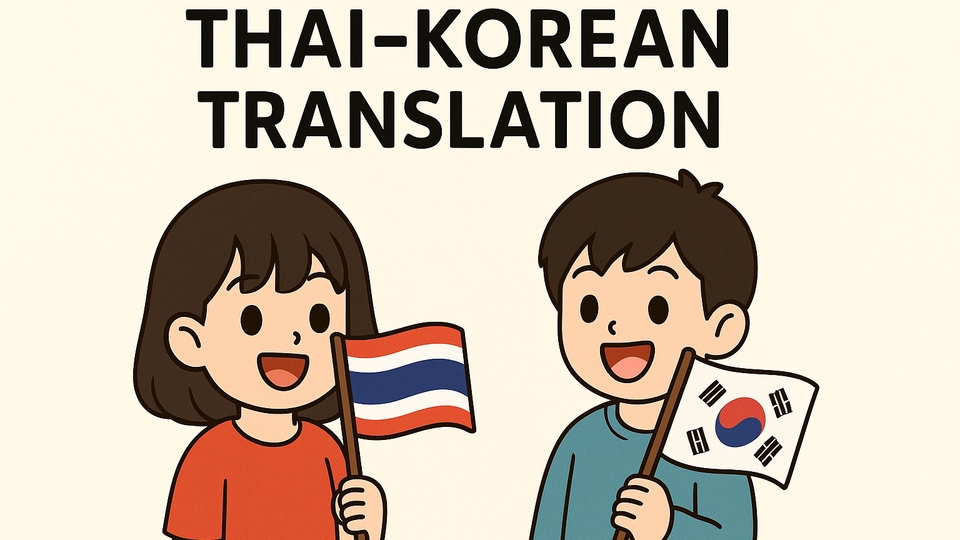 รับแปลภาษาเกาหลีเป็นไทย รับแปลภาษาไทยเป็นเกาหลี งานแปลภาษาไทยเกาหลี