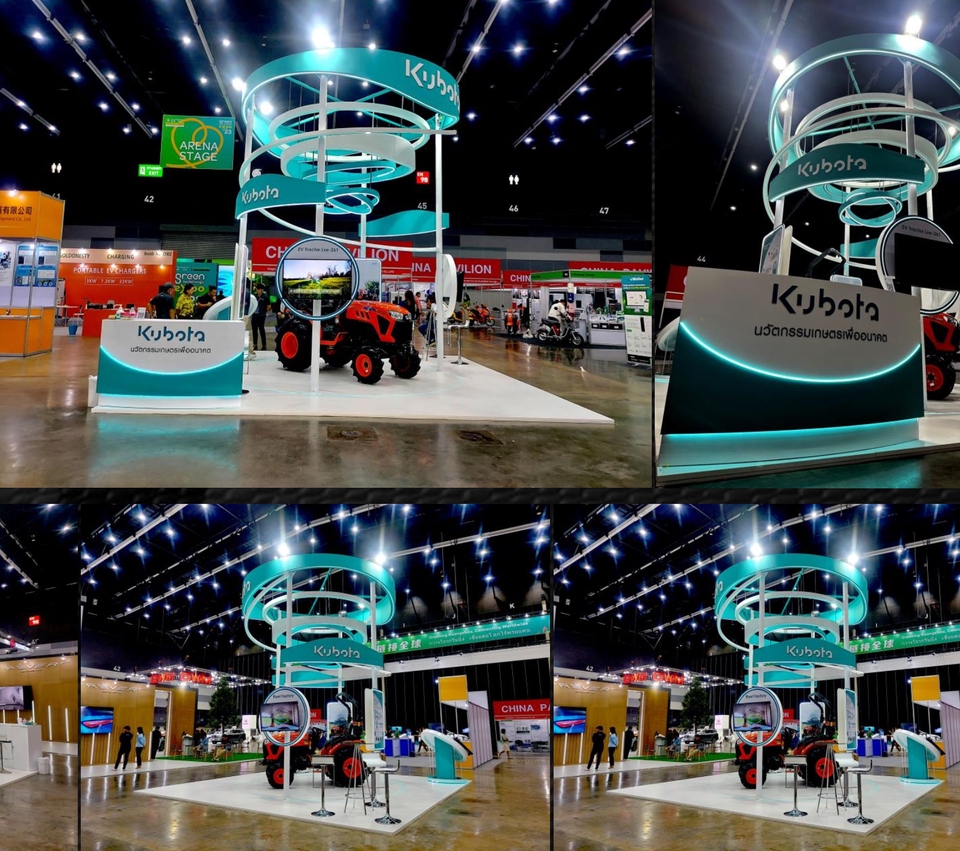 รับจัดบูธงานอีเว้นท์ Kubota ออกแบบบูธสวยงาม