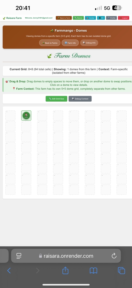 หน้าตารางโดม