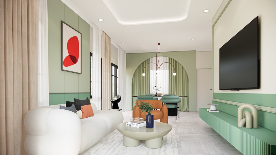 รับออกแบบตกแต่งภายในบ้านสวยสไตล์โมเดิร์น