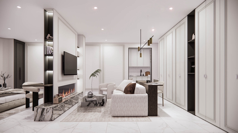 รับออกแบบตกแต่งภายในบ้านหรู สไตล์โมเดิร์น ออกแบบบ้านสวย