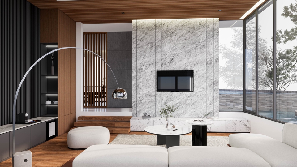 รับออกแบบตกแต่งภายในบ้านสวยหรู สไตล์โมเดิร์น