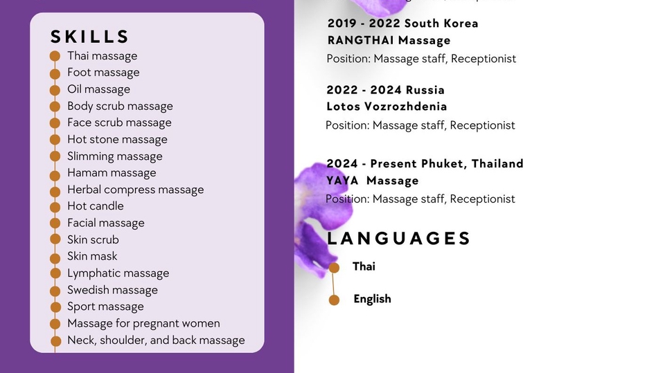 รับทำเรซูเม่ภาษาอังกฤษและไทย พร้อมพอร์ตโฟลิโอ