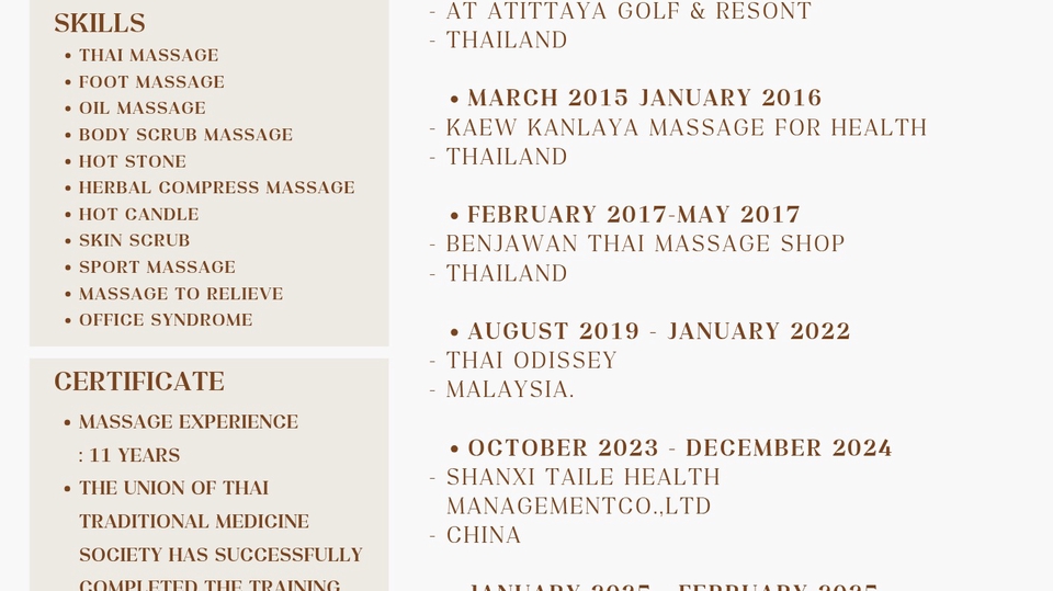 รับทำเรซูเม่ภาษาอังกฤษและพอร์ตโฟลิโอ массаж