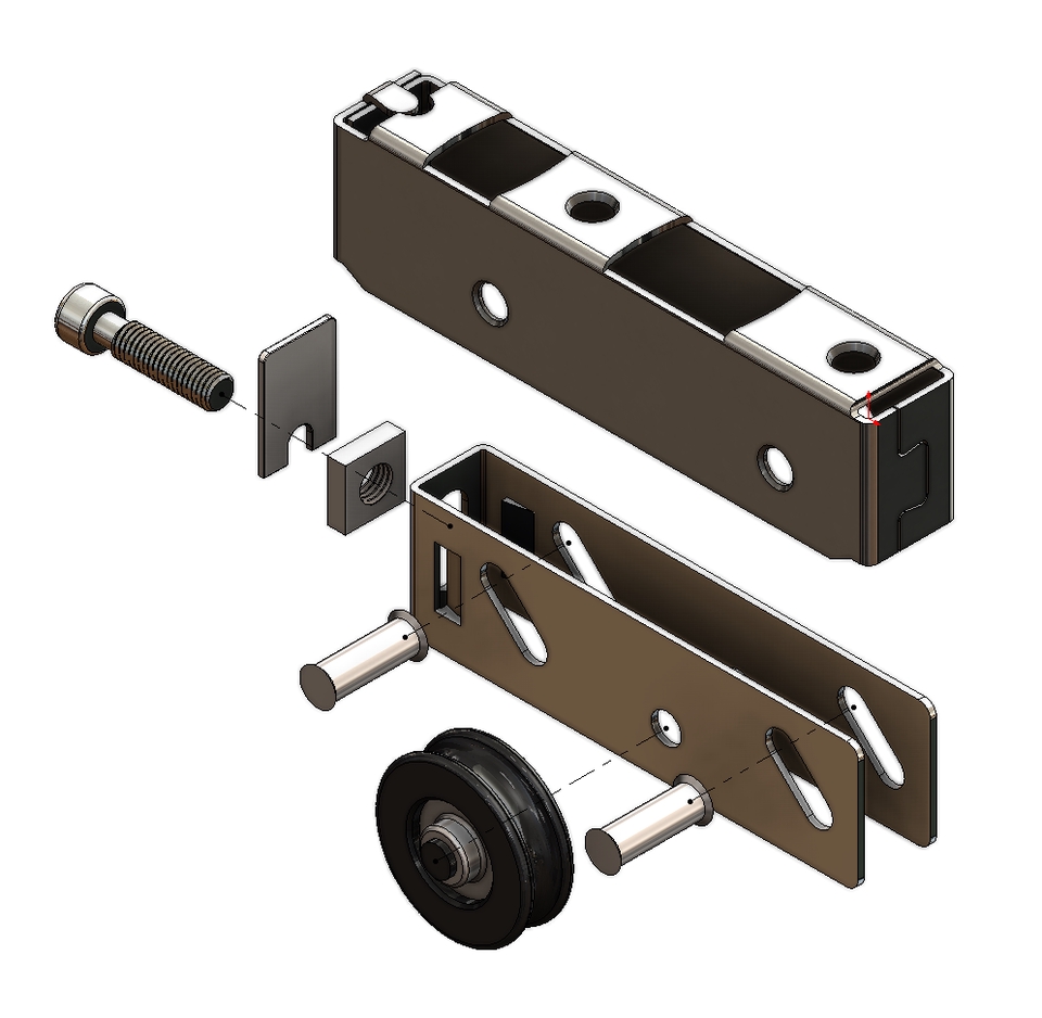 ออกแบบล้อสำหรับประตูและหน้าต่าง