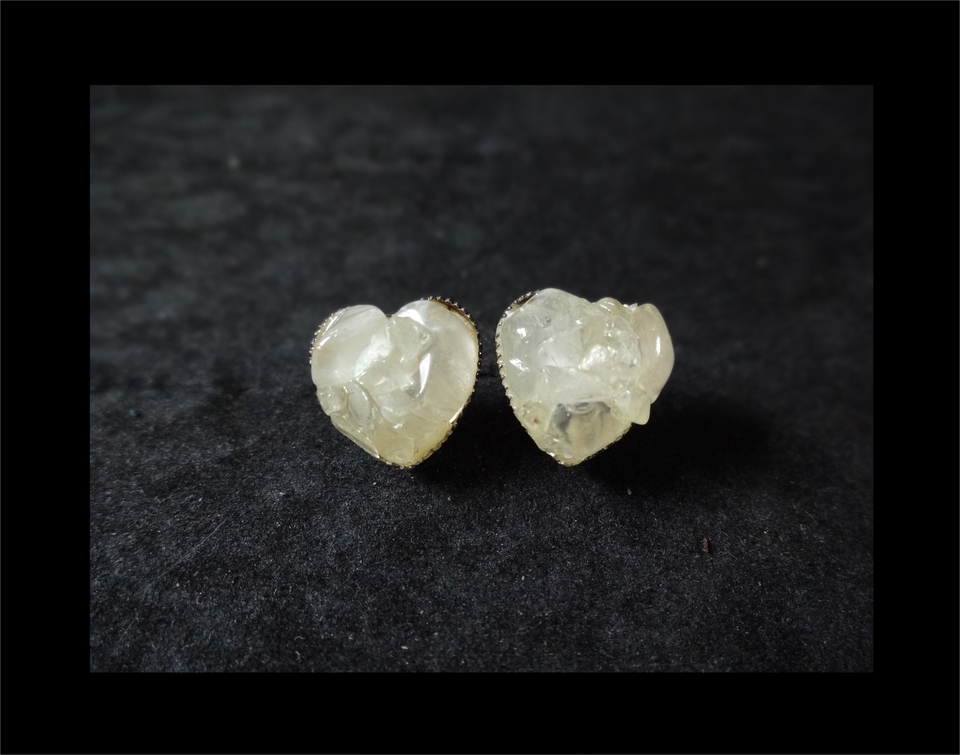 Art & Craft - สั่งทำต่างหูแฮนด์เมดจากพลอยดิบ-งานคราฟต์ชึ้นมือทีละชิ้น | Custom Raw Gemstone Handmade Earrings - 12