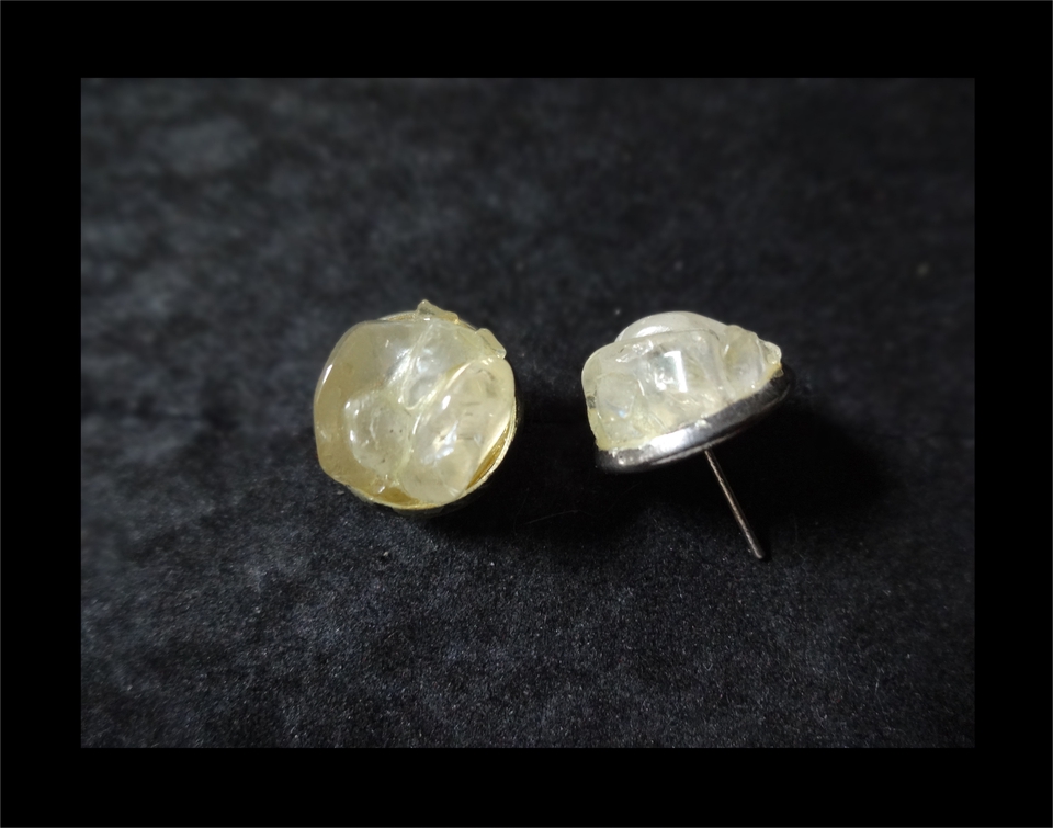 Art & Craft - สั่งทำต่างหูแฮนด์เมดจากพลอยดิบ-งานคราฟต์ชึ้นมือทีละชิ้น | Custom Raw Gemstone Handmade Earrings - 28