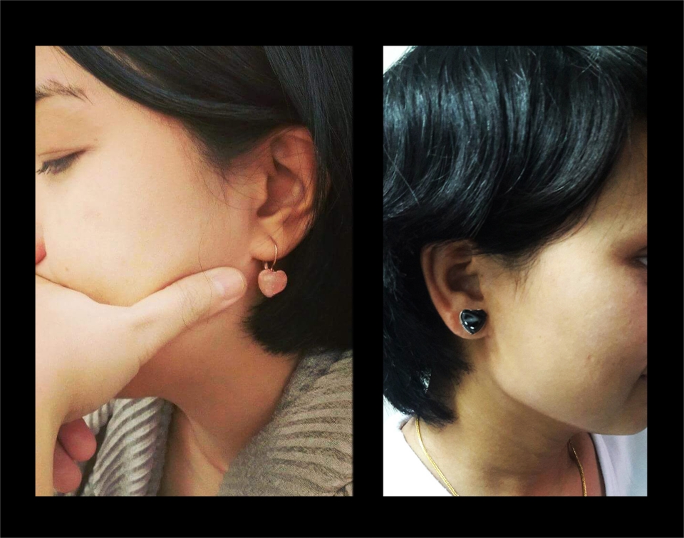 Art & Craft - สั่งทำต่างหูแฮนด์เมดจากพลอยดิบ-งานคราฟต์ชึ้นมือทีละชิ้น | Custom Raw Gemstone Handmade Earrings - 25