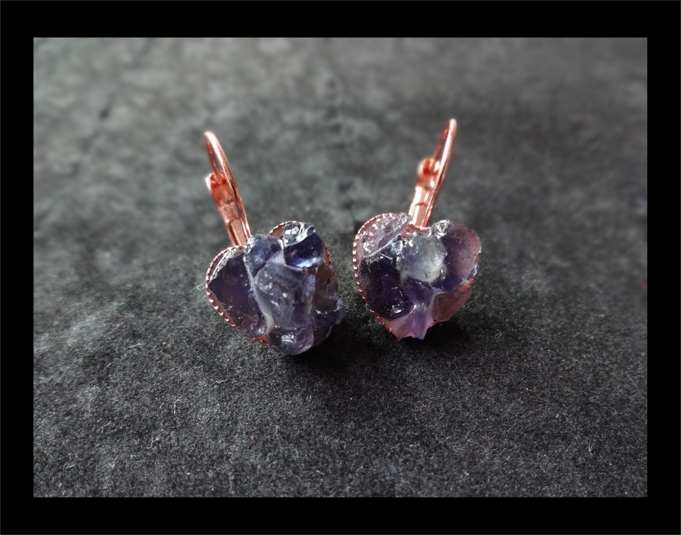 Art & Craft - สั่งทำต่างหูแฮนด์เมดจากพลอยดิบ-งานคราฟต์ชึ้นมือทีละชิ้น | Custom Raw Gemstone Handmade Earrings - 6