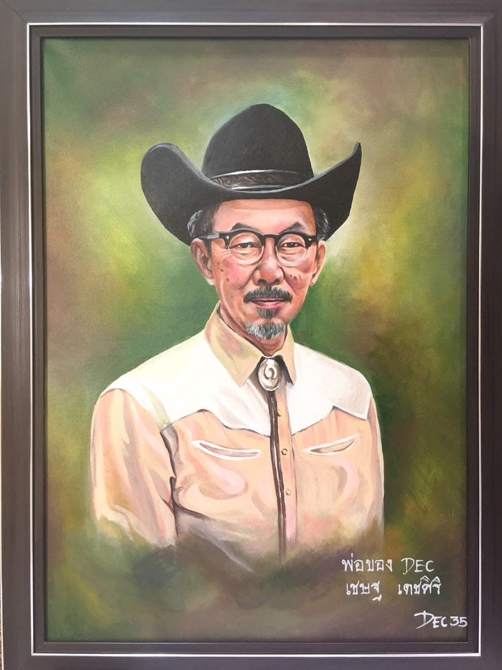 วาดภาพเหมือน Portrait - รับวาดภาพ เทคนิคสีไม้/สีน้ำ/สีอะคลีลิค/สีน้ำมัน - 10