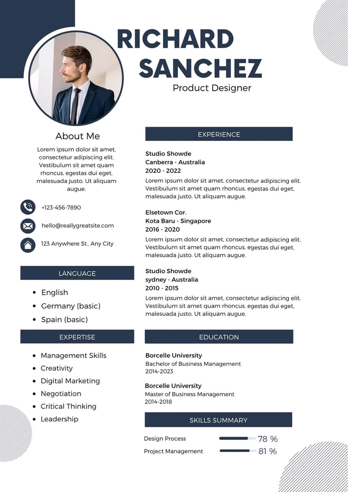 Portfolio & Resume - รับทำ resume ภาษาไทย -English - 5