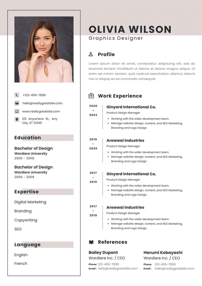 Portfolio & Resume - รับทำ resume ภาษาไทย -English - 2