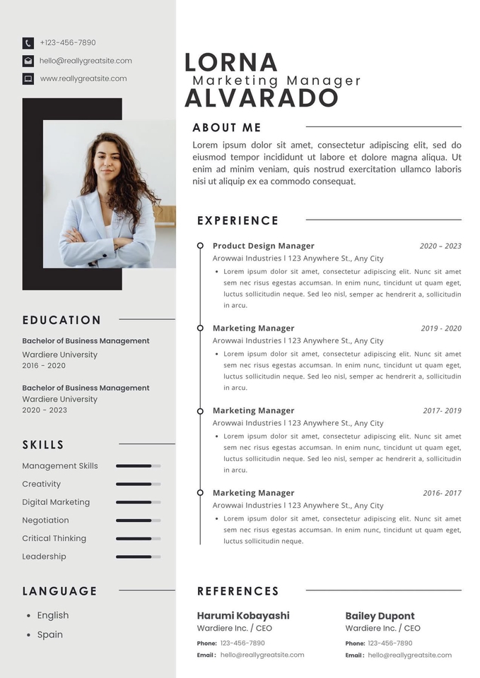 Portfolio & Resume - รับทำ resume ภาษาไทย -English - 3