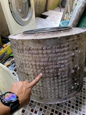 ล้างเครื่องซักผ้าฝาหน้าถึงบ้าน บริการทำความสะอาดเครื่องซักผ้า ช่างซ่อมเครื่องซักผ้า