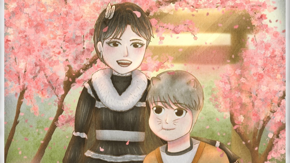วาดภาพประกอบคู่รักไปเที่ยวญี่ปุ่นในคาแรคเตอร์สัตว์