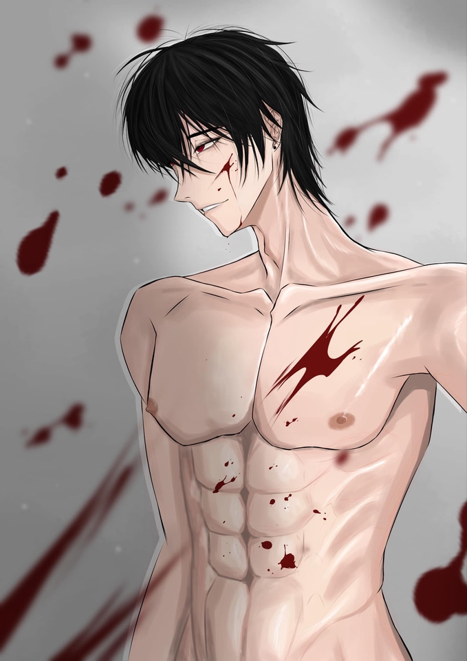 รับวาดรูปอนิเมะชาย  ภาพวาดการ์ตูนอนิเมะ  วาดอนิเมะ  ลายเส้นคมชัด