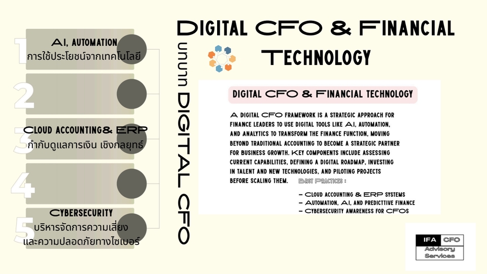 ปรึกษาธุรกิจ & Startup - CFO Outsourcing Services - เสริมพลังธุรกิจด้วย CFO เติมเต็ม (ไม่ต้องจ้างเต็มเวลา) - 20