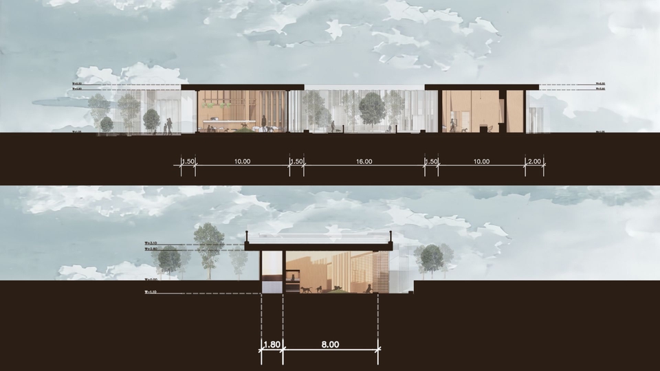 รับทำโมเดล3D อาคาร สถาปัตยกรรม แบบตัดขวาง