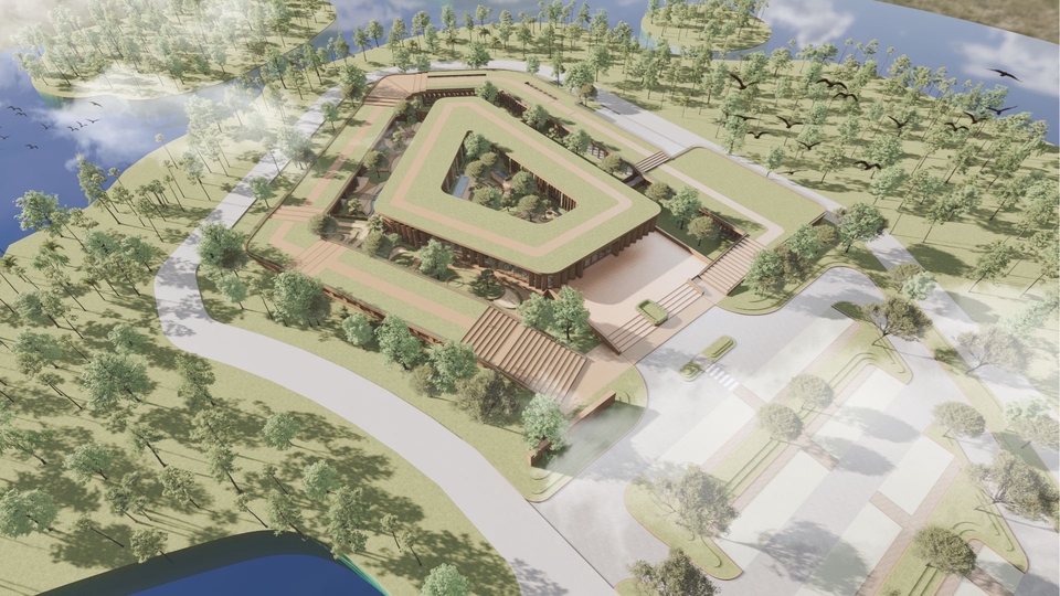 รับทำโมเดล 3 มิติ อาคารโรงเรียน ออกแบบ 3D