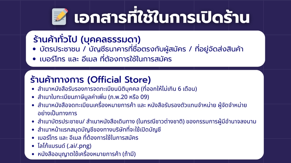 เปิดร้านค้าออนไลน์และลงสินค้า - รับเปิดร้านค้า ดูแลร้านค้าออนไลน์ Shopee | Lazada | TikTok Shop | LINE SHOPPING - 4