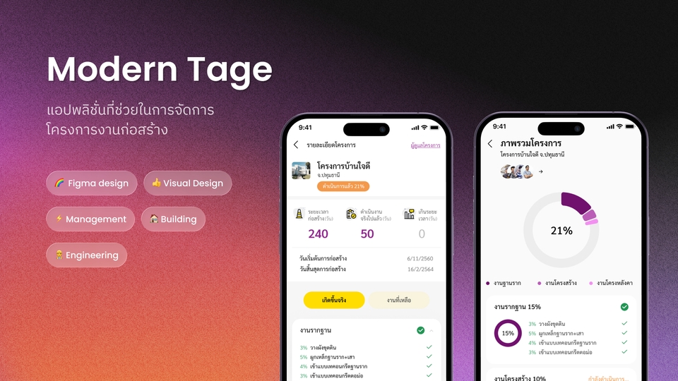 แอปฯที่ช่วยบริหารโครงการก่อสร้าง ระหว่างคนงานและวิศวกร